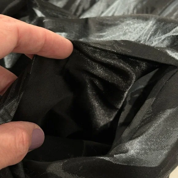 WHBM Strapless Feather Print black and white Dress size 4 - Picture 11 of 14